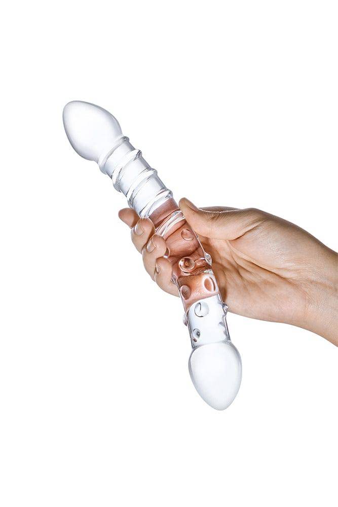 Gläs - Double Trouble - 10" Doubled Ended Glass Dildo - Clear Sex Toy - Tophatter Daily Deals