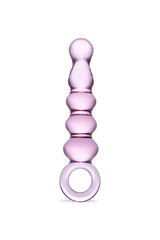 Gläs - Quintessence Anal Slider - 7.5" Beaded Glass Dildo - Pink Sex Toy - Tophatter Daily Deals