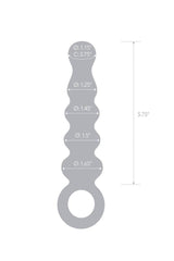 Gläs - Quintessence Anal Slider - 7.5" Beaded Glass Dildo - Pink Sex Toy - Tophatter Daily Deals