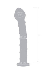 Gläs - Blue Spiral - 7.5" Glass Dildo - Blue/Clear Sex Toy - Tophatter Daily Deals