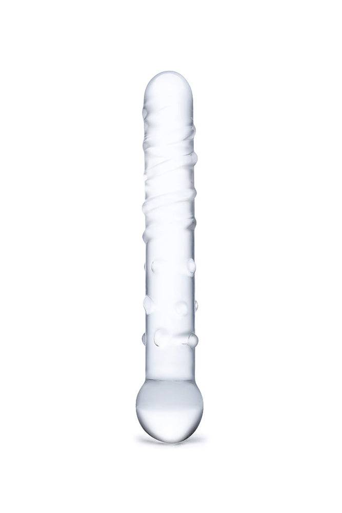 Gläs - Callisto - 7" Textured Glass Dildo - Clear Sex Toy - Tophatter Daily Deals