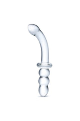Gläs - Ribbed 8" G-Spot Double Ended Glass Dildo - Clear Sex Toy - Tophatter Daily Deals