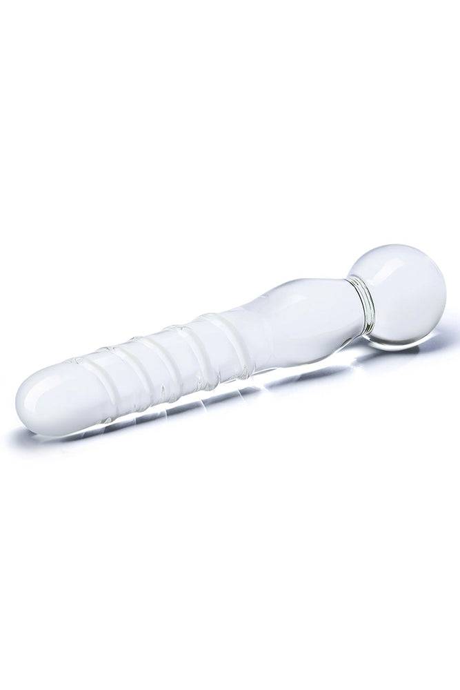 Gläs - Joystick - 8" Textured Glass Dildo - Clear Sex Toy - Tophatter Daily Deals