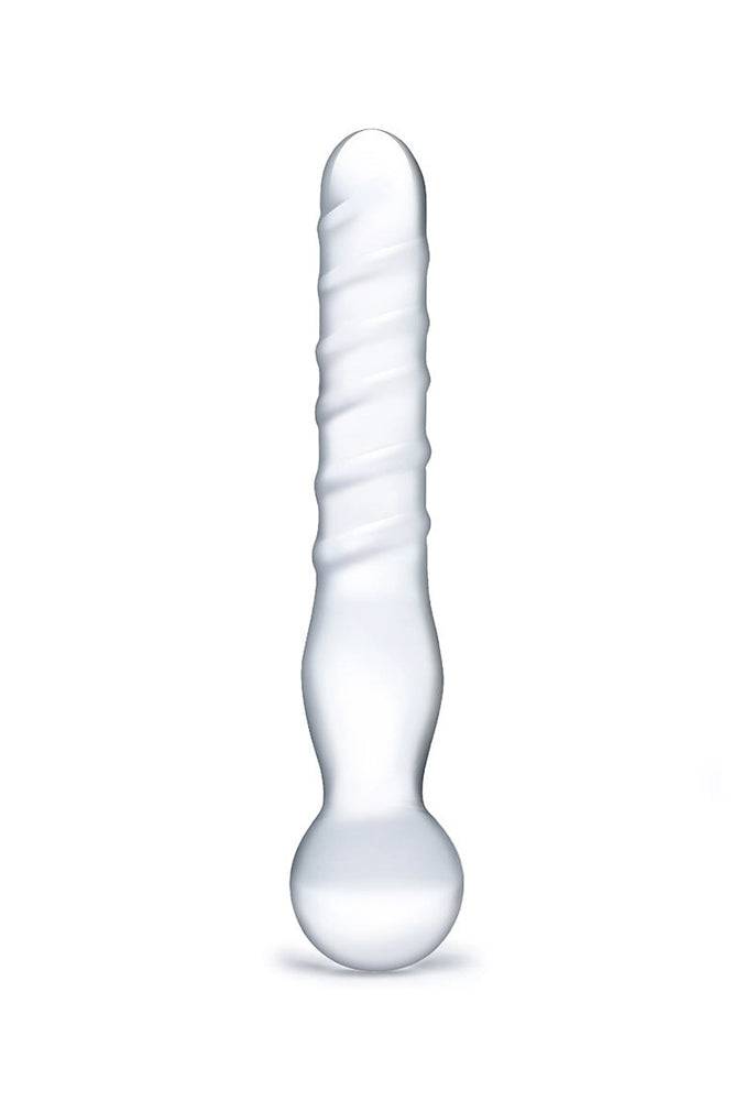 Gläs - Joystick - 8" Textured Glass Dildo - Clear Sex Toy - Tophatter Daily Deals