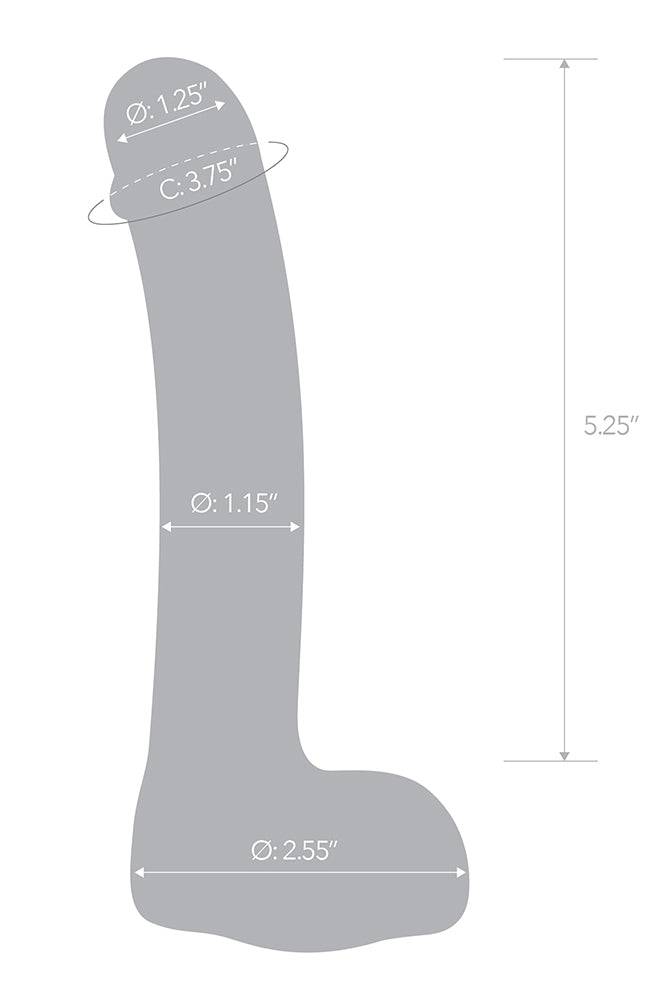 Gläs - Curved Realistic 7" Glass G-Spot Dildo - Clear Sex Toy - Tophatter Daily Deals