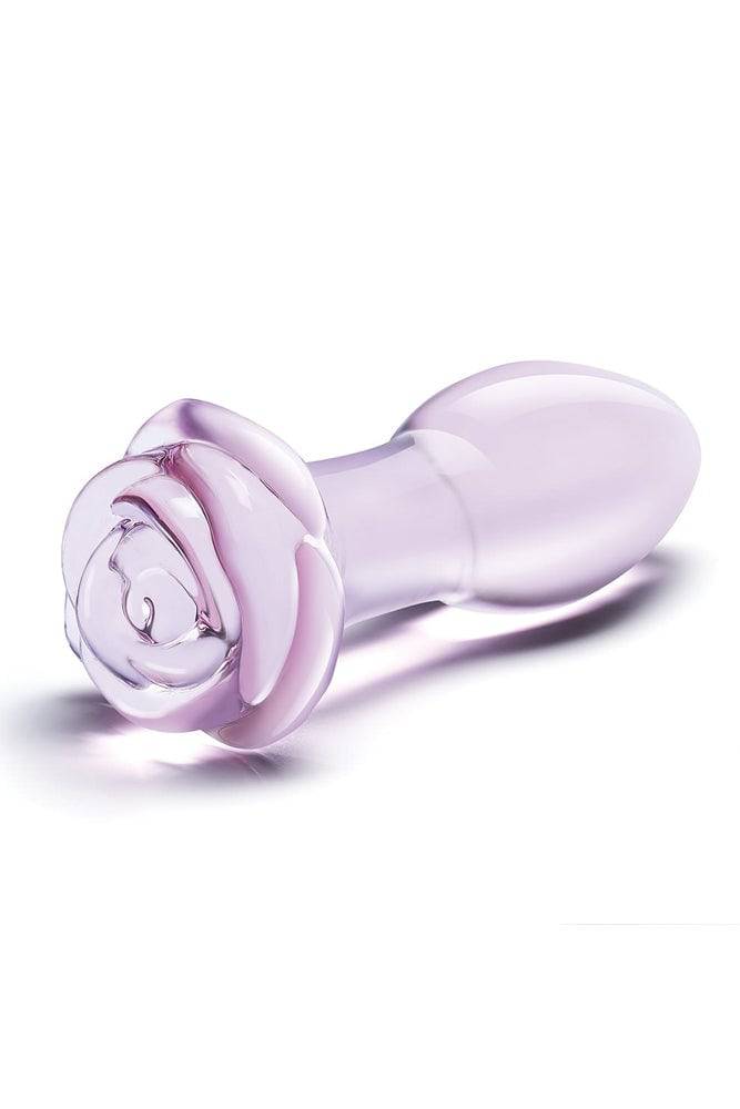 Gläs - Rosebud - 5" Glass Butt Plug - Pink Sex Toy - Tophatter Daily Deals
