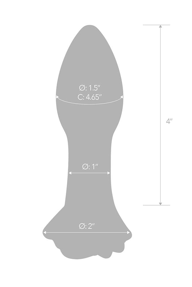 Gläs - Rosebud - 5" Glass Butt Plug - Pink Sex Toy - Tophatter Daily Deals