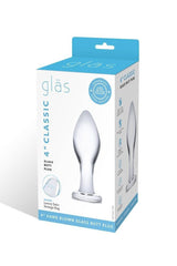 Gläs - Classic - 4'' Glass Butt Plug - Clear Sex Toy - Tophatter Daily Deals