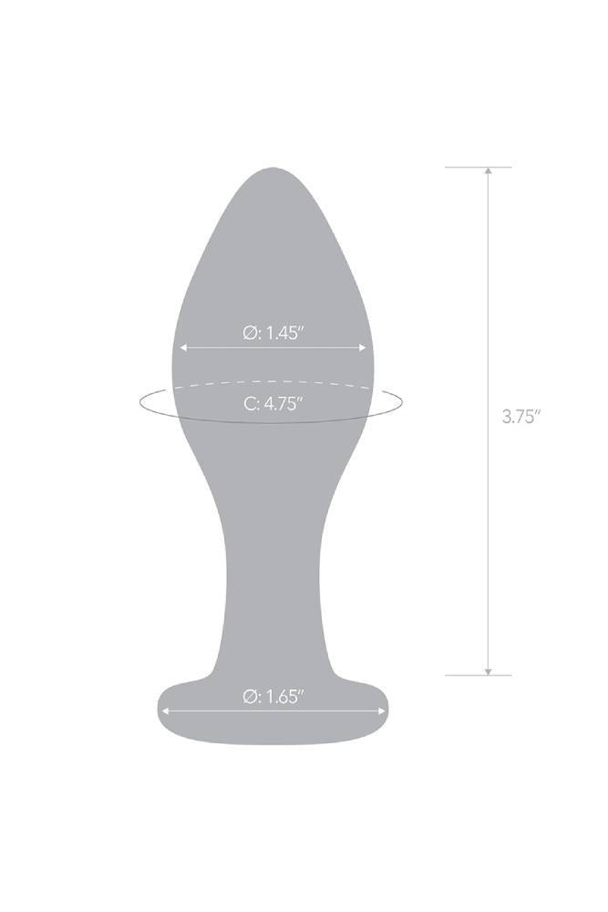 Gläs - Classic - 4'' Glass Butt Plug - Clear Sex Toy - Tophatter Daily Deals