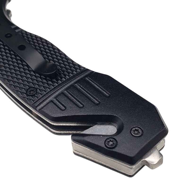 Black Tactical Auto Safety Survival Knife Knives & Knuckles - Tophatter Daily Deals