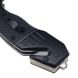 Black Tactical Auto Safety Survival Knife Knives & Knuckles - Tophatter Daily Deals