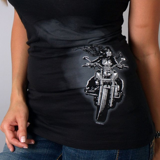 Hot Leathers The Bitch Just Passed You Ladies Tee Ladies Short Sleeve - Tophatter Daily Deals
