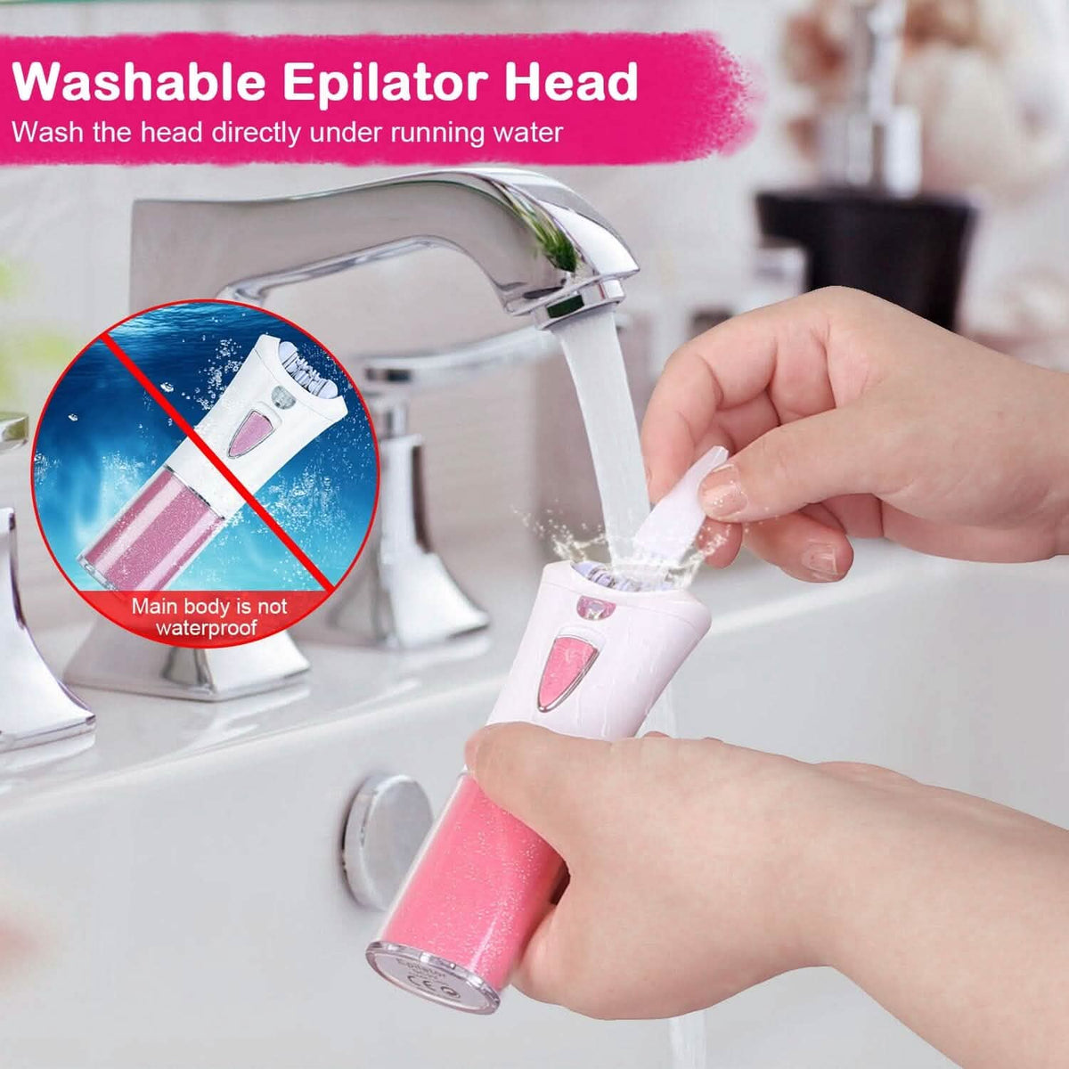 Glide Epilator Women Shaver Facial Body Hair Remover Beauty & Personal Care - Tophatter Daily Deals