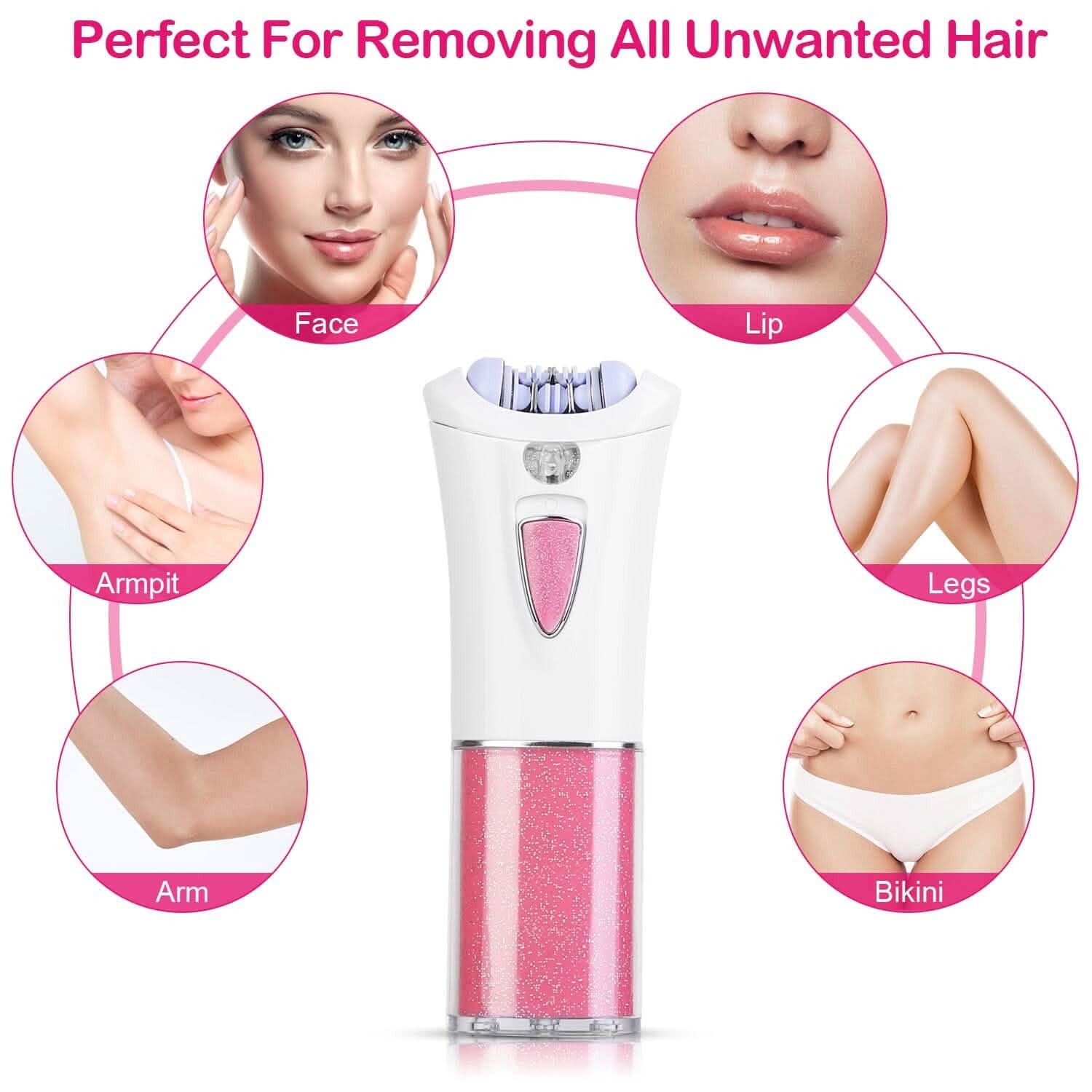 Glide Epilator Women Shaver Facial Body Hair Remover Beauty & Personal Care - Tophatter Daily Deals