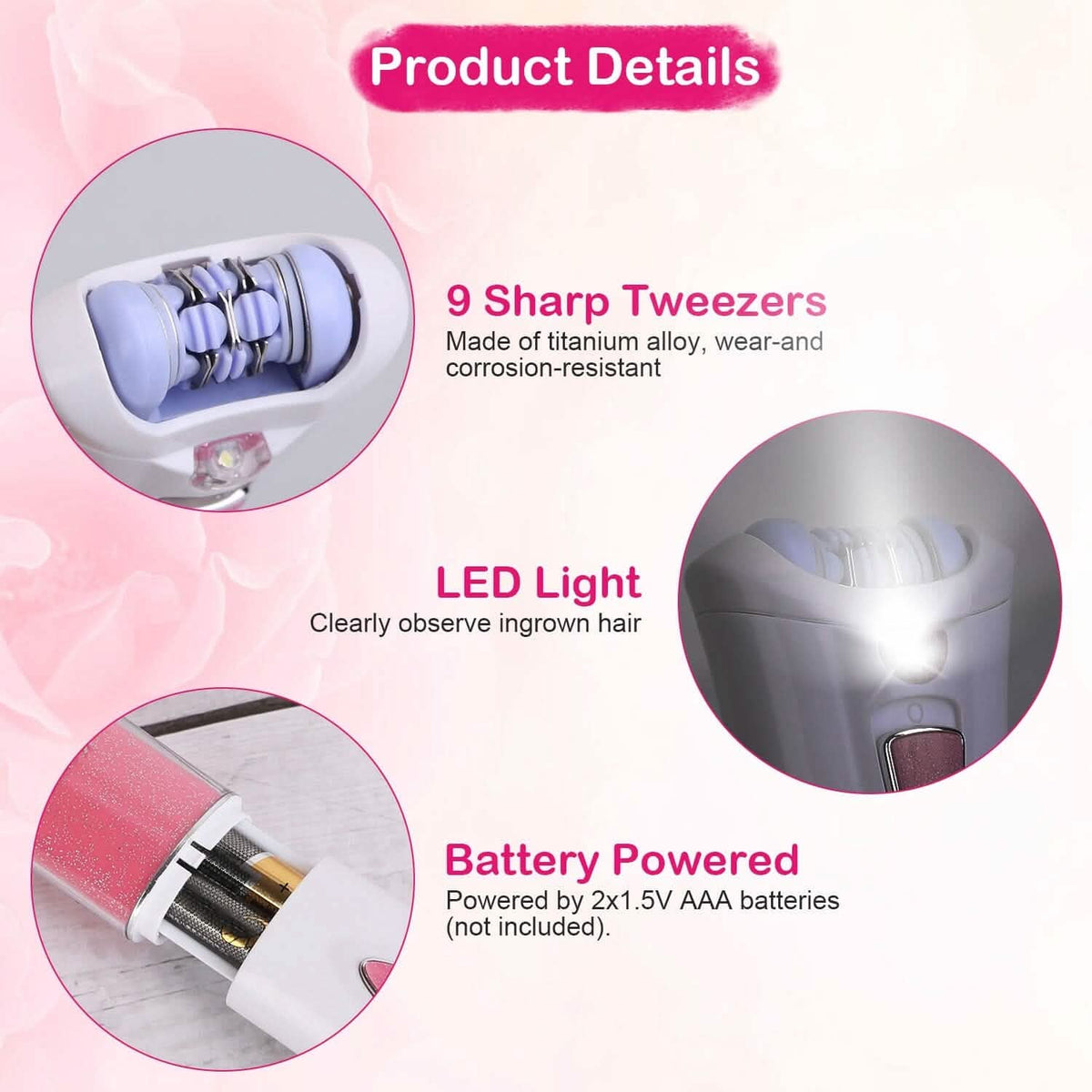 Glide Epilator Women Shaver Facial Body Hair Remover Beauty & Personal Care - Tophatter Daily Deals