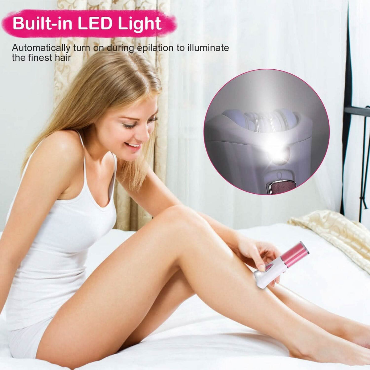 Glide Epilator Women Shaver Facial Body Hair Remover Beauty & Personal Care - Tophatter Daily Deals