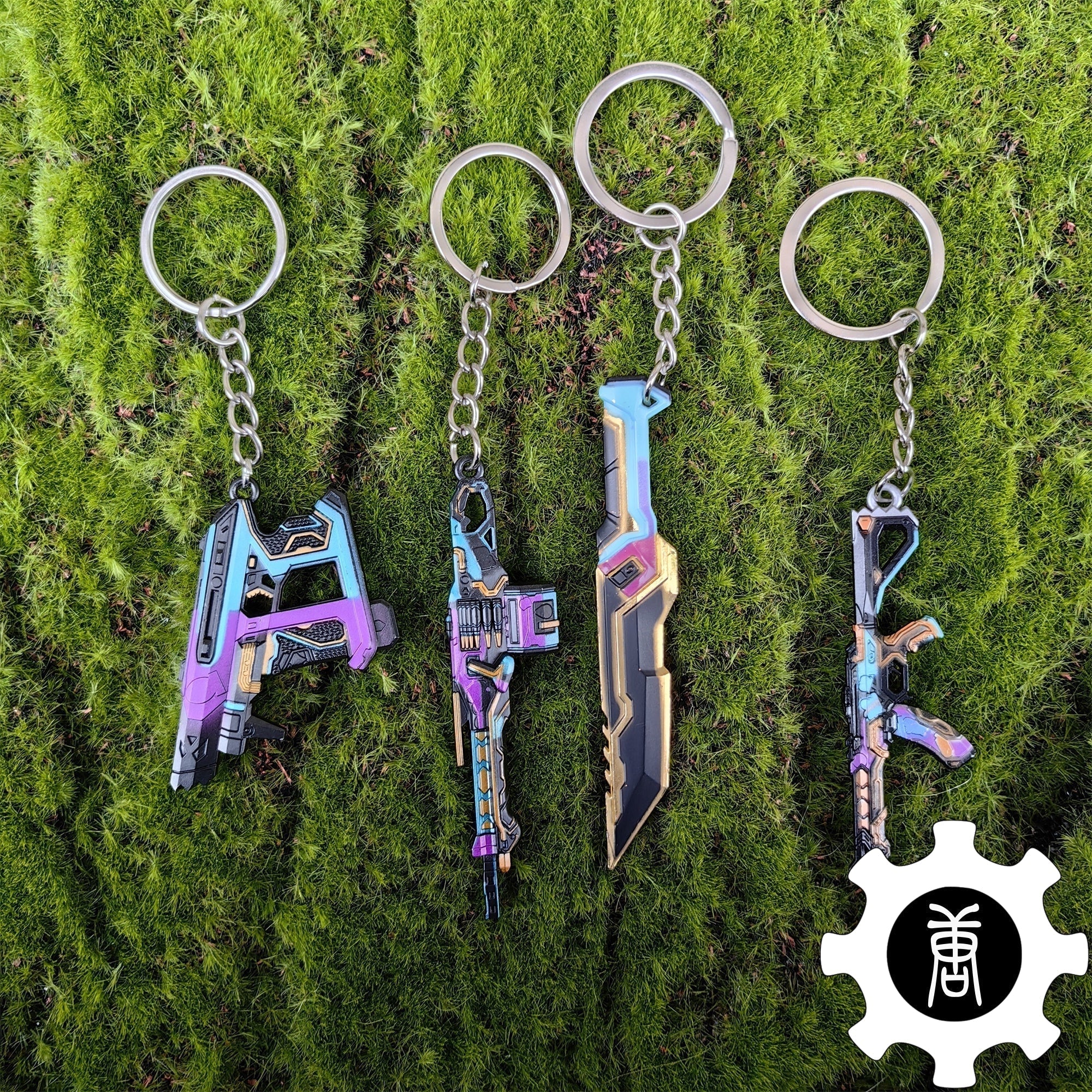 Glitchpop Skin Weapon Keychain Backpack Decor Gamer Gift 4 In 1 Pack 4 In 1 Pack - Tophatter Daily Deals