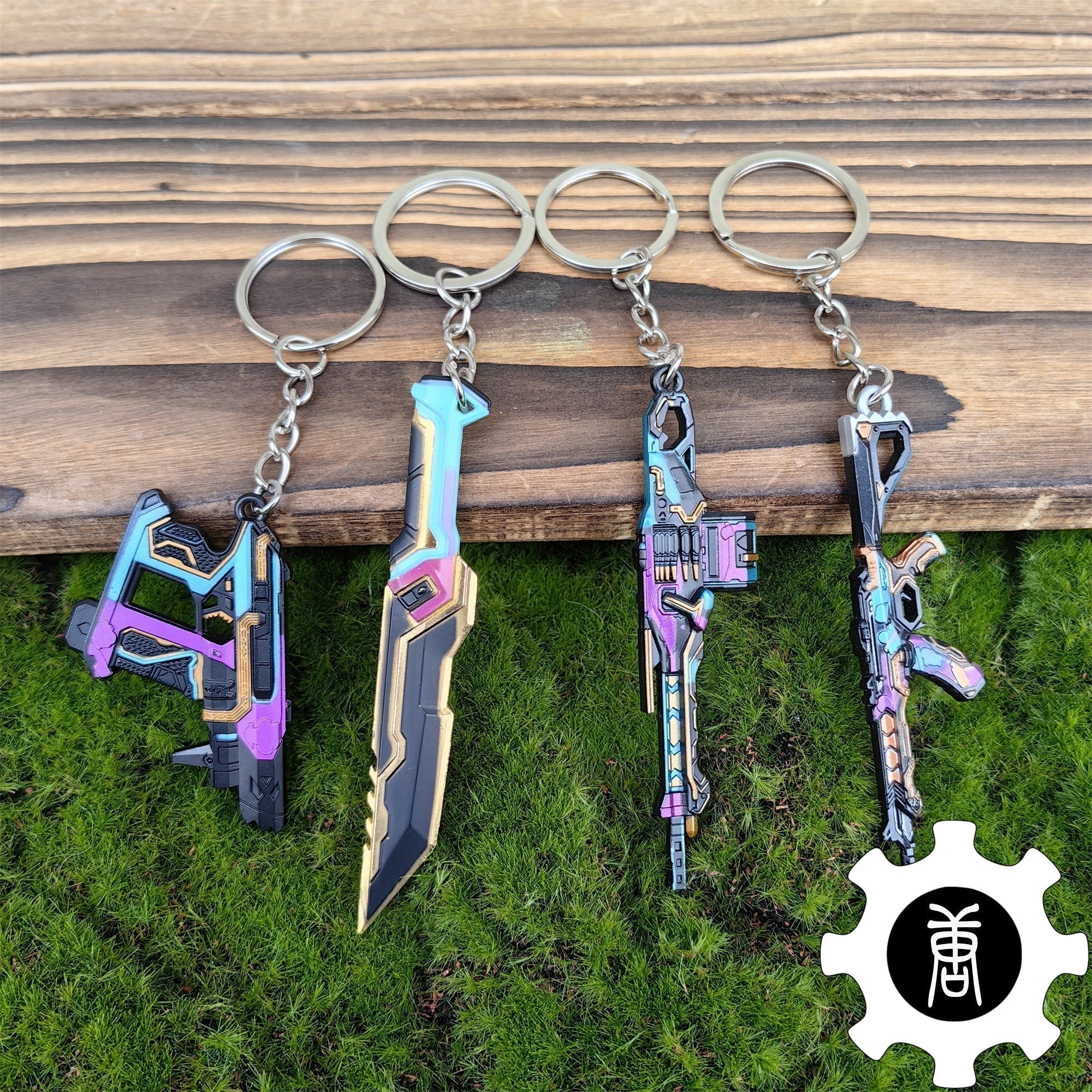 Glitchpop Skin Weapon Keychain Backpack Decor Gamer Gift 4 In 1 Pack - Tophatter Daily Deals