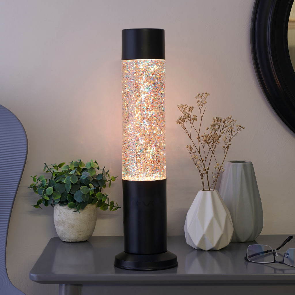 Nova Glitter Lamp Lamp - Tophatter Daily Deals