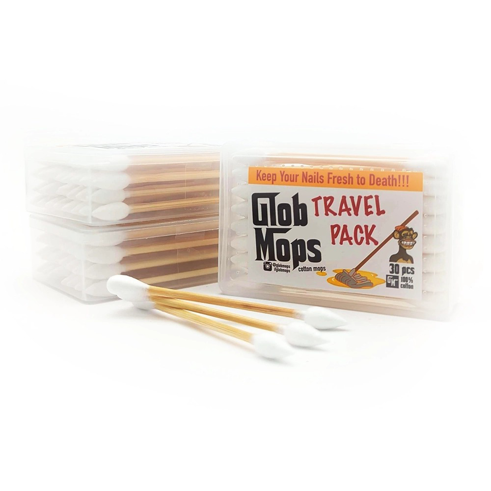 Glob Mops Dual Tip Cotton Swabs | Travel Pack Cleaning Supplies - Tophatter Daily Deals