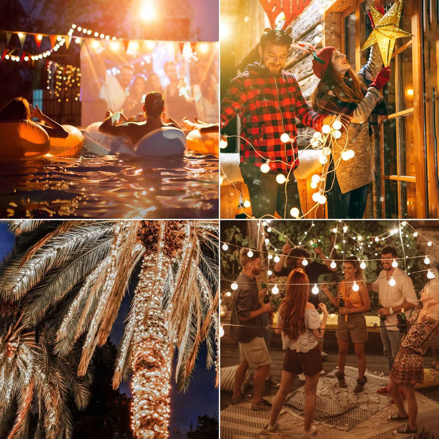 Globe String Solar Lights 30 Ball String & Fairy Lights - Tophatter Daily Deals