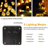 Globe String Solar Lights 30 Ball String & Fairy Lights - Tophatter Daily Deals