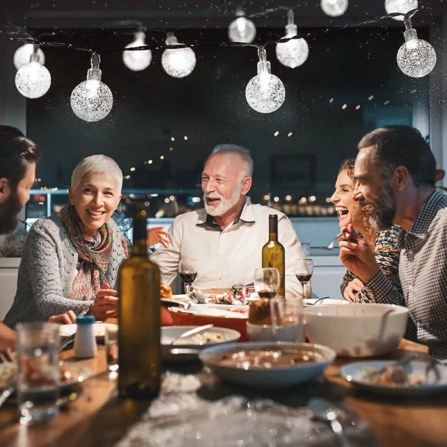 Globe String Solar Lights 30 Ball String & Fairy Lights - Tophatter Daily Deals