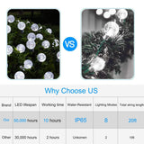 Globe String Solar Lights 30 Ball String & Fairy Lights - Tophatter Daily Deals