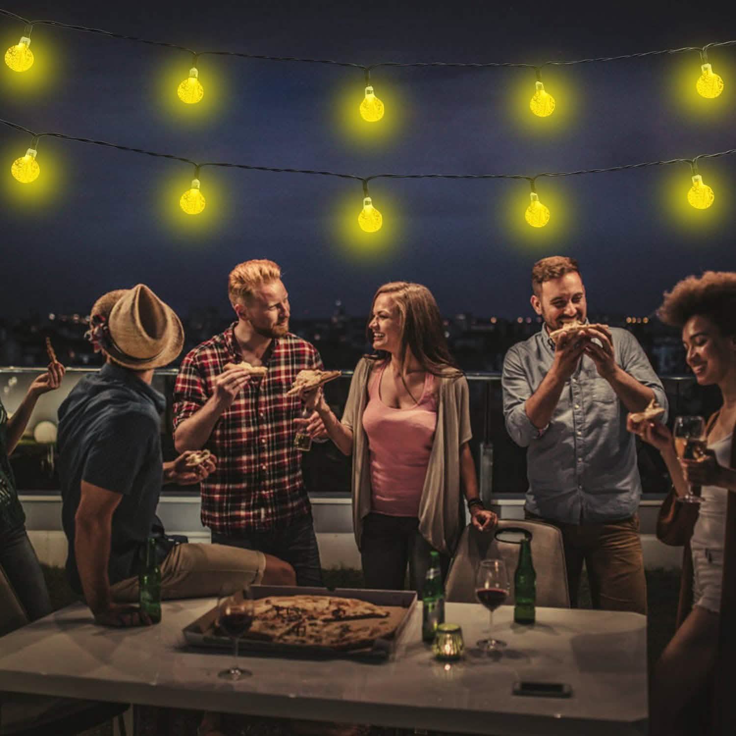 Globe String Solar Lights 30 Ball String & Fairy Lights - Tophatter Daily Deals