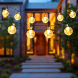 Globe String Solar Lights 30 Ball String & Fairy Lights - Tophatter Daily Deals