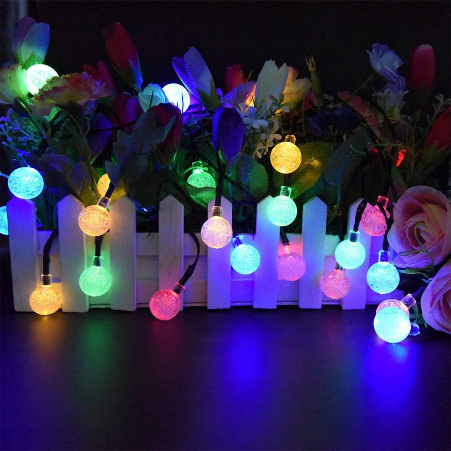 Globe String Solar Lights 30 Ball String & Fairy Lights - Tophatter Daily Deals