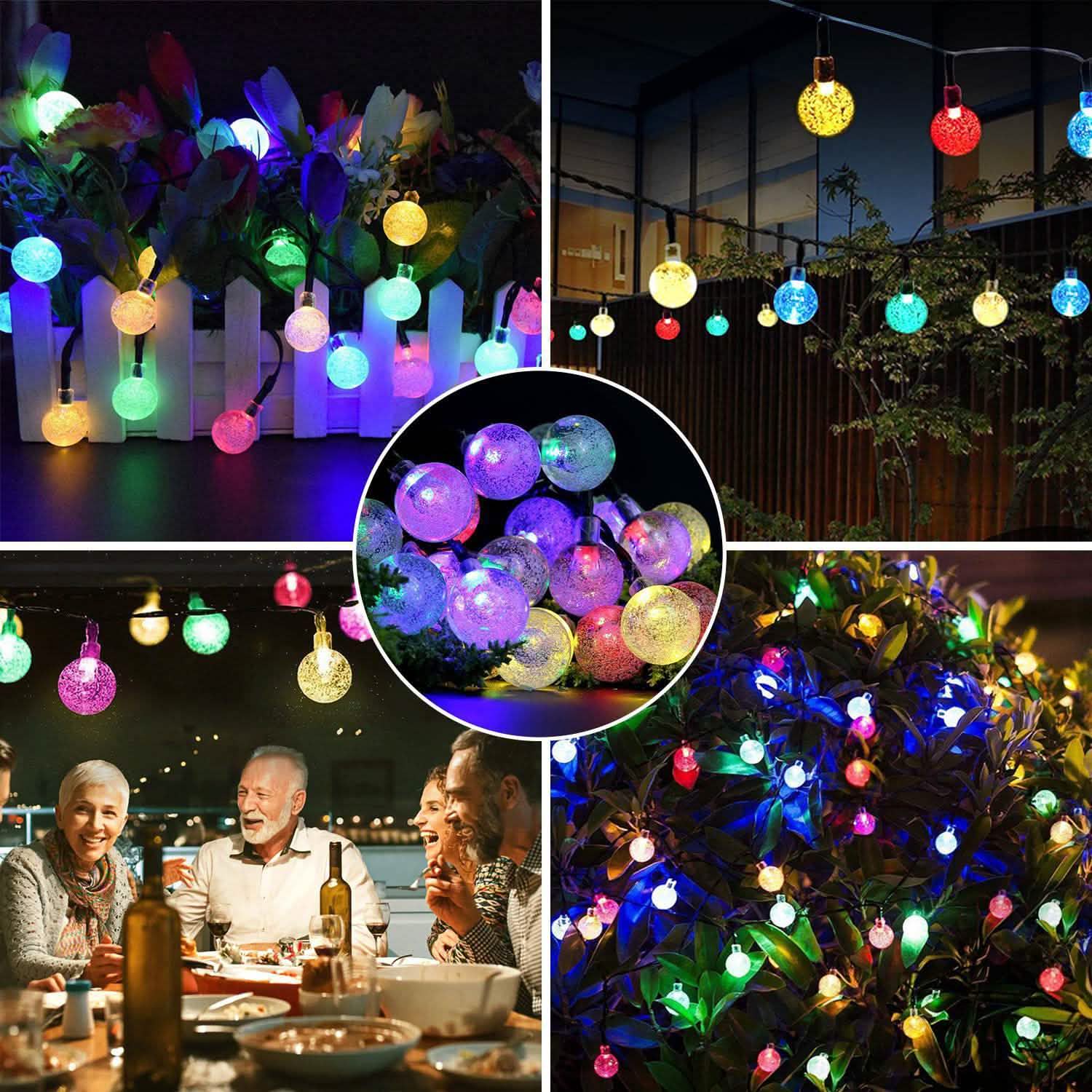 Globe String Solar Lights 30 Ball String & Fairy Lights - Tophatter Daily Deals