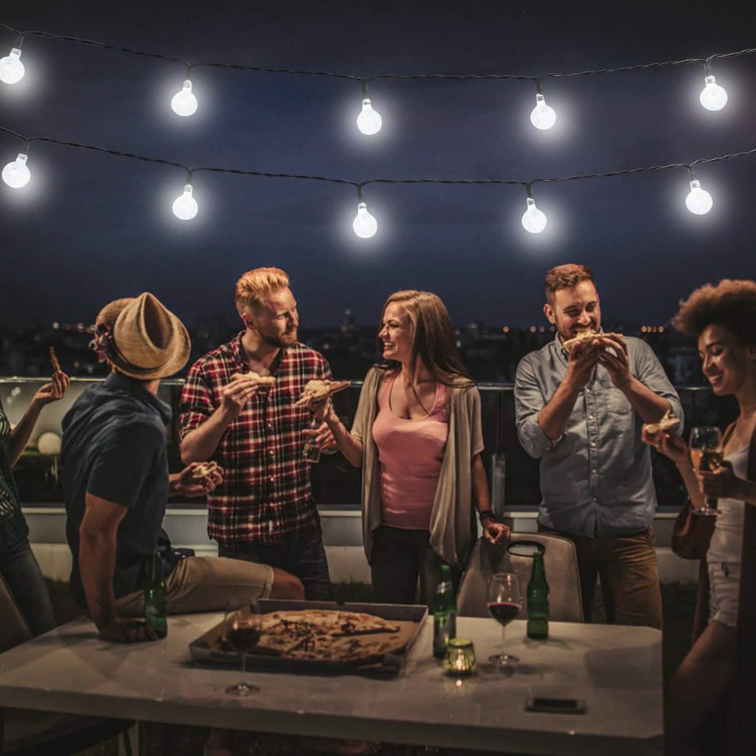 Globe String Solar Lights 30 Ball String & Fairy Lights - Tophatter Daily Deals