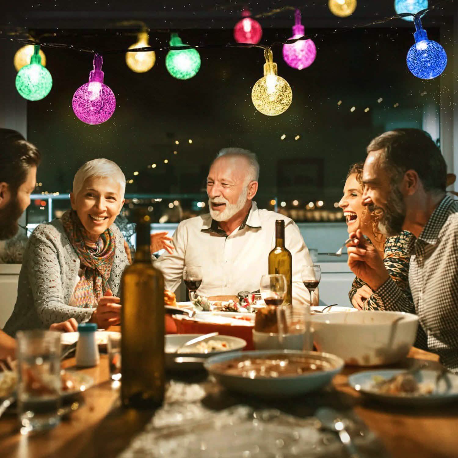 Globe String Solar Lights 30 Ball String & Fairy Lights - Tophatter Daily Deals