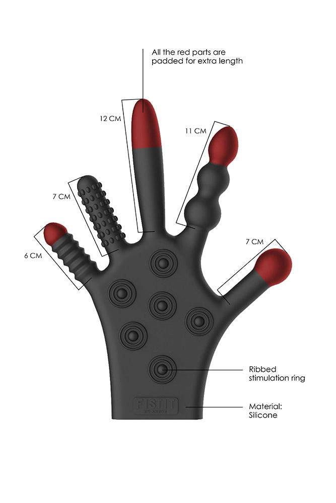 Shots Toys - Fist It - Silicone Stimulation Glove - Black BDSM - Tophatter Daily Deals