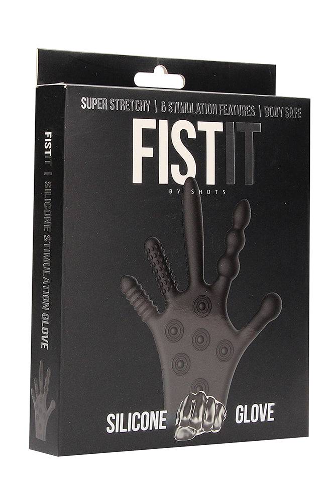 Shots Toys - Fist It - Silicone Stimulation Glove - Black BDSM - Tophatter Daily Deals
