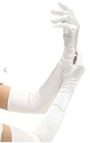 Satin Opera Length Gloves Gloves - Tophatter Daily Deals