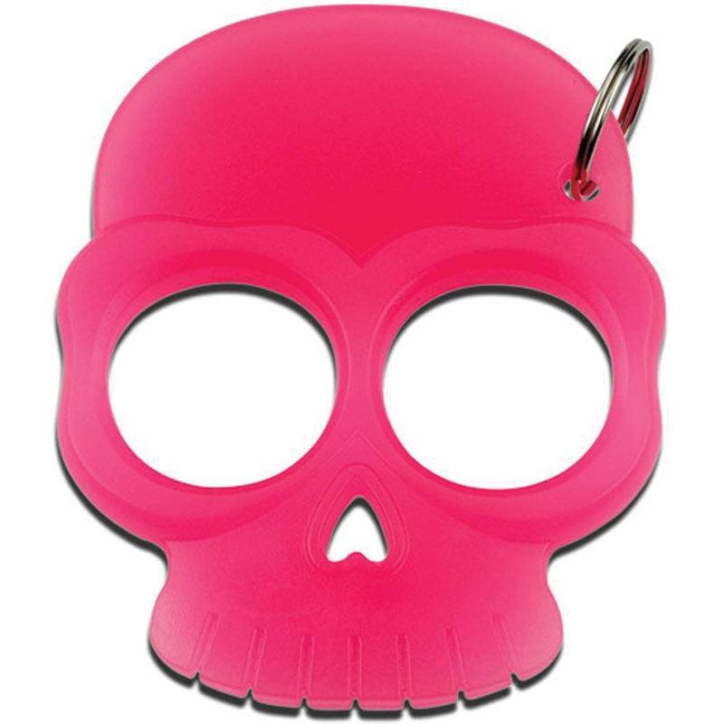 Glow In Dark Pink Plastic Skull Pink Self Defense - Tophatter Daily Deals