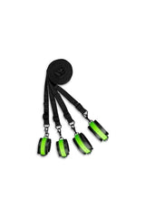 Ouch by Shots Toys - Glow - Bed Bindings Restraint Kit - Glow in the Dark BDSM - Tophatter Daily Deals