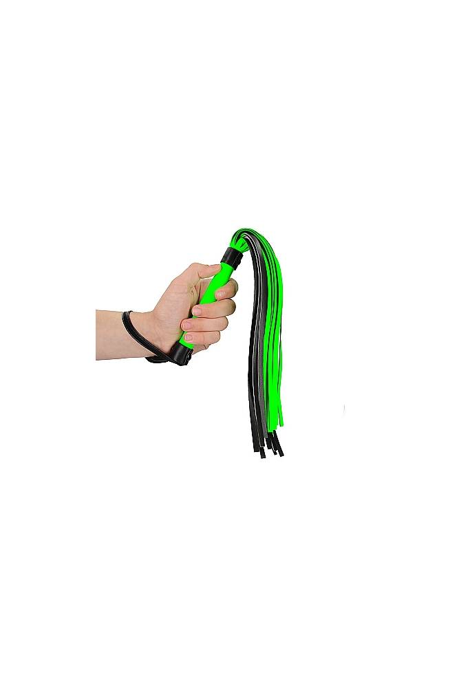 Ouch by Shots Toys - Glow - Flogger - Glow in the Dark BDSM - Tophatter Daily Deals