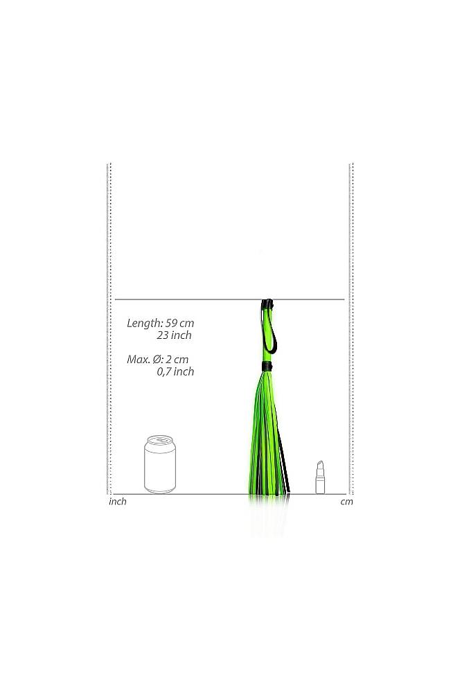 Ouch by Shots Toys - Glow - Flogger - Glow in the Dark BDSM - Tophatter Daily Deals