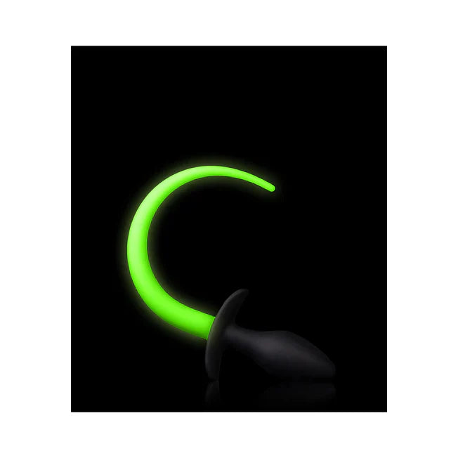 Neon Green Glow In The Dark Puppy Tail Plug - Tophatter Daily Deals