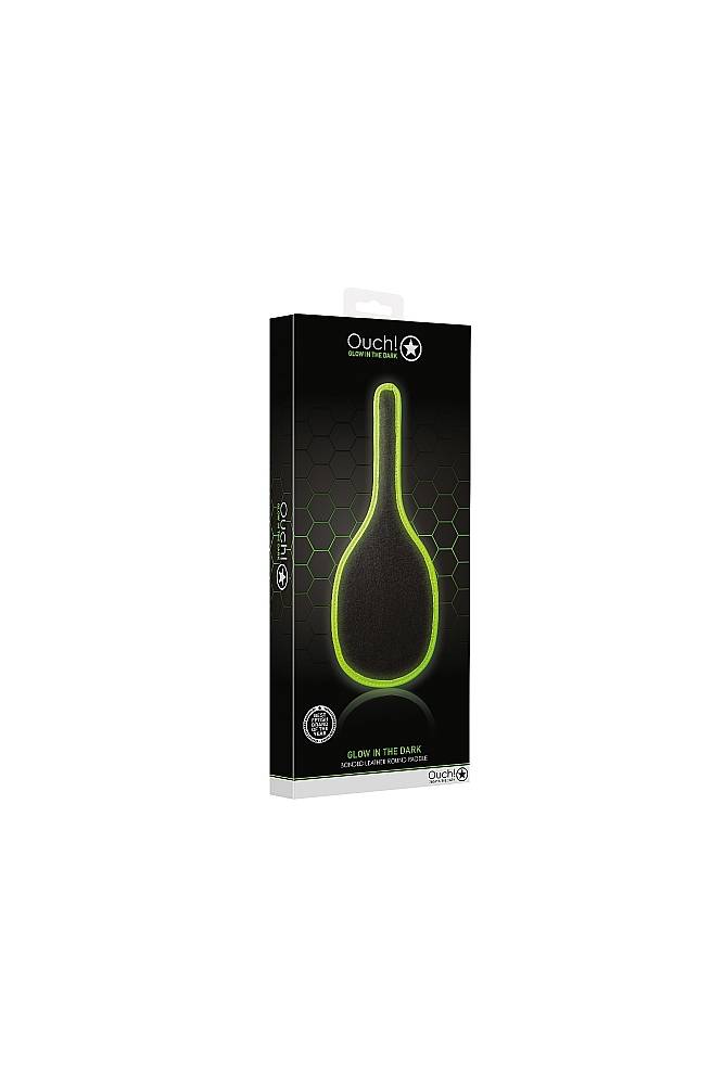 Ouch by Shots Toys - Glow - Round Paddle - Glow in the Dark BDSM - Tophatter Daily Deals