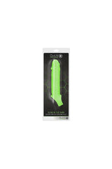 Ouch by Shots Toys - Glow -Smooth Stretchy Penis Sleeve with Ball Strap Style #3 - Glow in the Dark - Wholesale Prices (Limited Deals)
