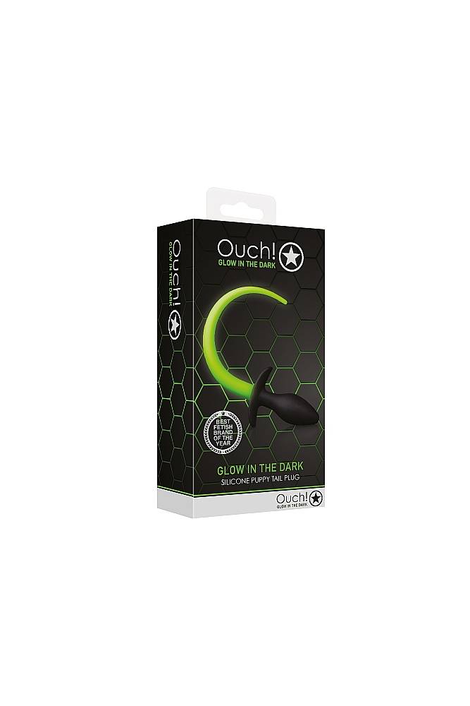 Ouch by Shots Toys - Puppy Tail Plug - Glow in the Dark Sex Toy - Tophatter Daily Deals