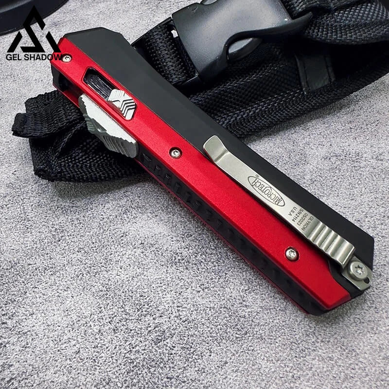 Glykon MT OT* KNIFE SERRATED-GS13 Red Pocket Knives - Tophatter Daily Deals