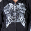 Hot Leathers Asphalt Angel Zip Up Hoodie Wings Hooded Sweatshirt Hoodies & Sweatshirts - Tophatter Daily Deals