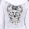 Hot Leathers Womens Sugar Skull Lightweight Slubby Hooded Sweatshirt Hoodies & Sweatshirts - Tophatter Daily Deals