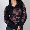 Hot Leathers Skull and Crossbones Jumbo Print Ladies Hooded Sweatshirt Hoodies & Sweatshirts - Tophatter Daily Deals