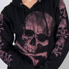 Hot Leathers Skull and Crossbones Jumbo Print Ladies Hooded Sweatshirt Hoodies & Sweatshirts - Tophatter Daily Deals